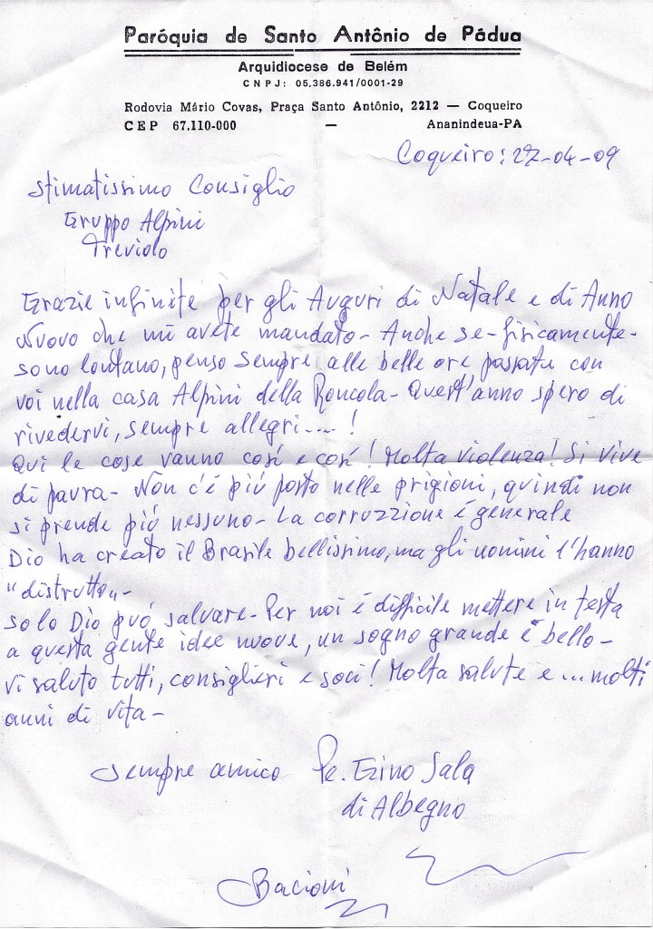 lettera Padre sala